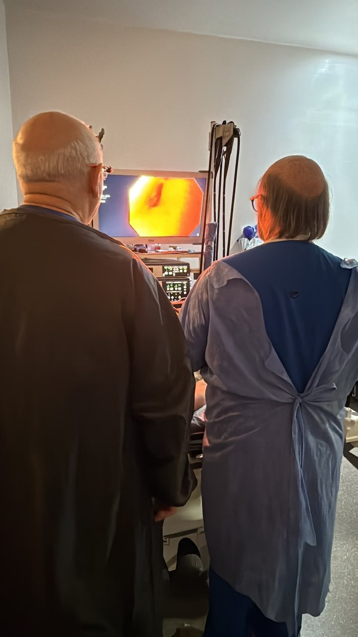 Equipo de CIG durante un estudio endoscópico